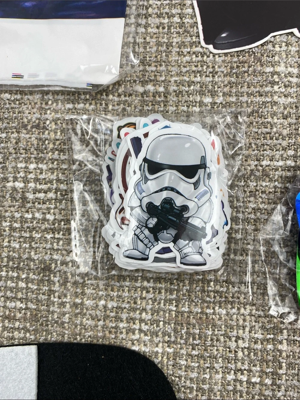 Star Wars Blue & Multi-Color Birthday Banner and Character Cutouts party supp.